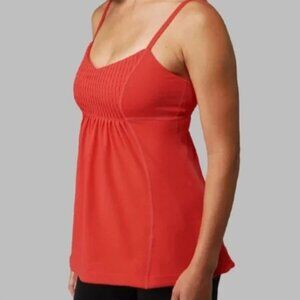 Lululemon Fouette Tank Top in Red Orange, Size 4 with Size Dot